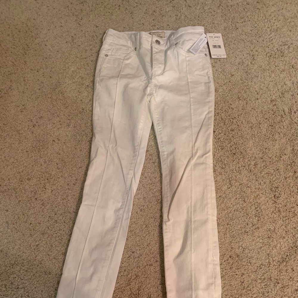 Free People White Jeans